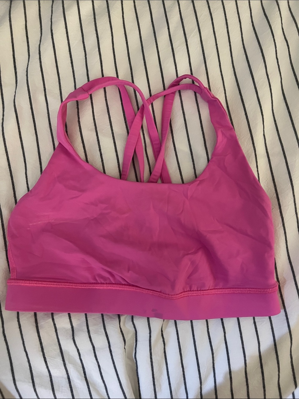 lululemon athletica Hot Pink Strappy Sports Bra